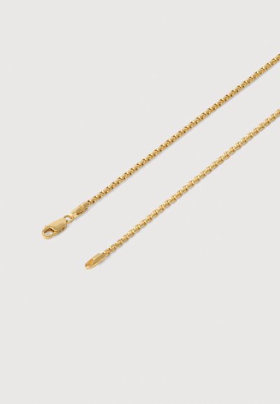 Χρυσή αλυσίδα κολιέ με σχέδιο λείων, στρογγυλών συνδέσμων. Διαθέτει κούμπωμα αστακού και γυαλιστερή φινίρισμα. Ύψος περίπου 45 εκ.