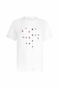 WITH APPLIQUÉS - Potiskana majica - white