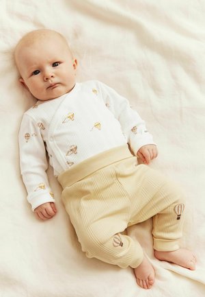 Newbie, RIBBED BODYSUIT WITH HOT AIR BALLOONS MOTIF - Body - off-white