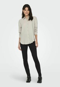 JDY LANGARM JDYTHEIS - Button-down blouse - silver lining