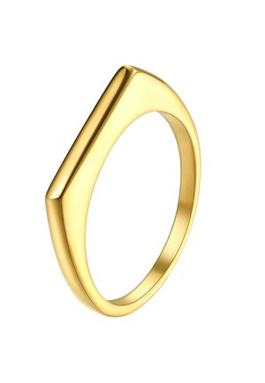 SLEEK ARC SIGNET - Ring - gold-coloured