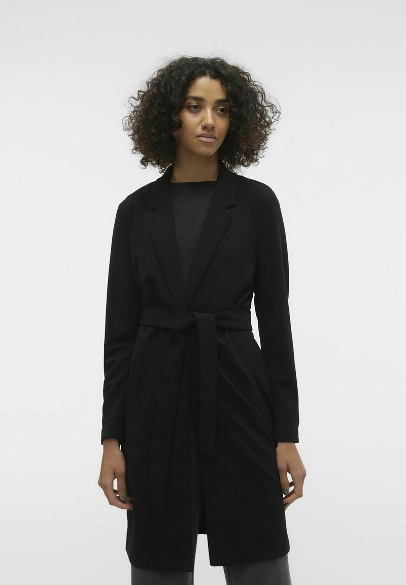 Vero Moda - VMLIVA LONG TIE BLAZER - Blazer - black, Forstør