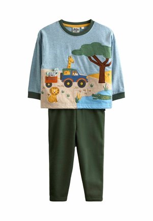 REGULAR FIT - 2-PIECE SET  - Träningsset - khaki/green/safari