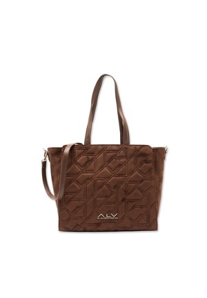 SHOULDER - Borsa a mano - dark brown