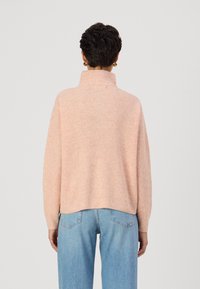 Vero Moda VMPLAZA ZIPPER BLOUS - Pulover - misty rose detailw melange