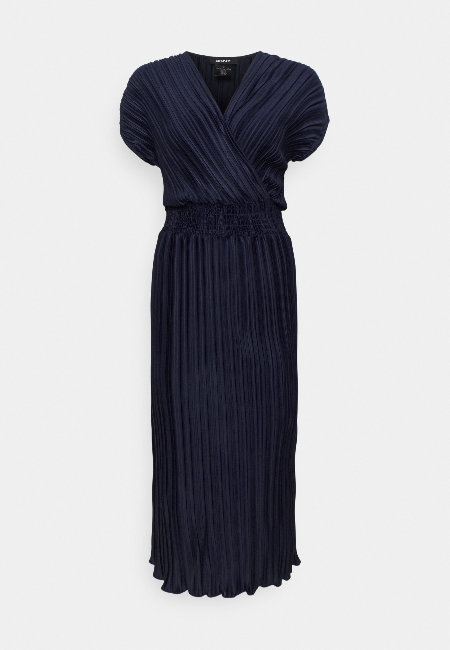 open lace back dress Belted Pleated Midi Dress | Fit and Flare main image 1