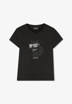 KARL LAGERFELD KIDS SHORT SLEEVES TEE - Majica kratkih rukava s printom - black