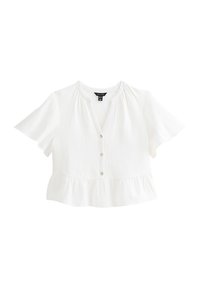 New Look DROP HEM - Bluse - white