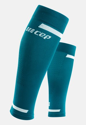 THE RUN COMPRESSION CALF SLEEVES MEN - MADE IN GERMANY - Bandagen - petrol