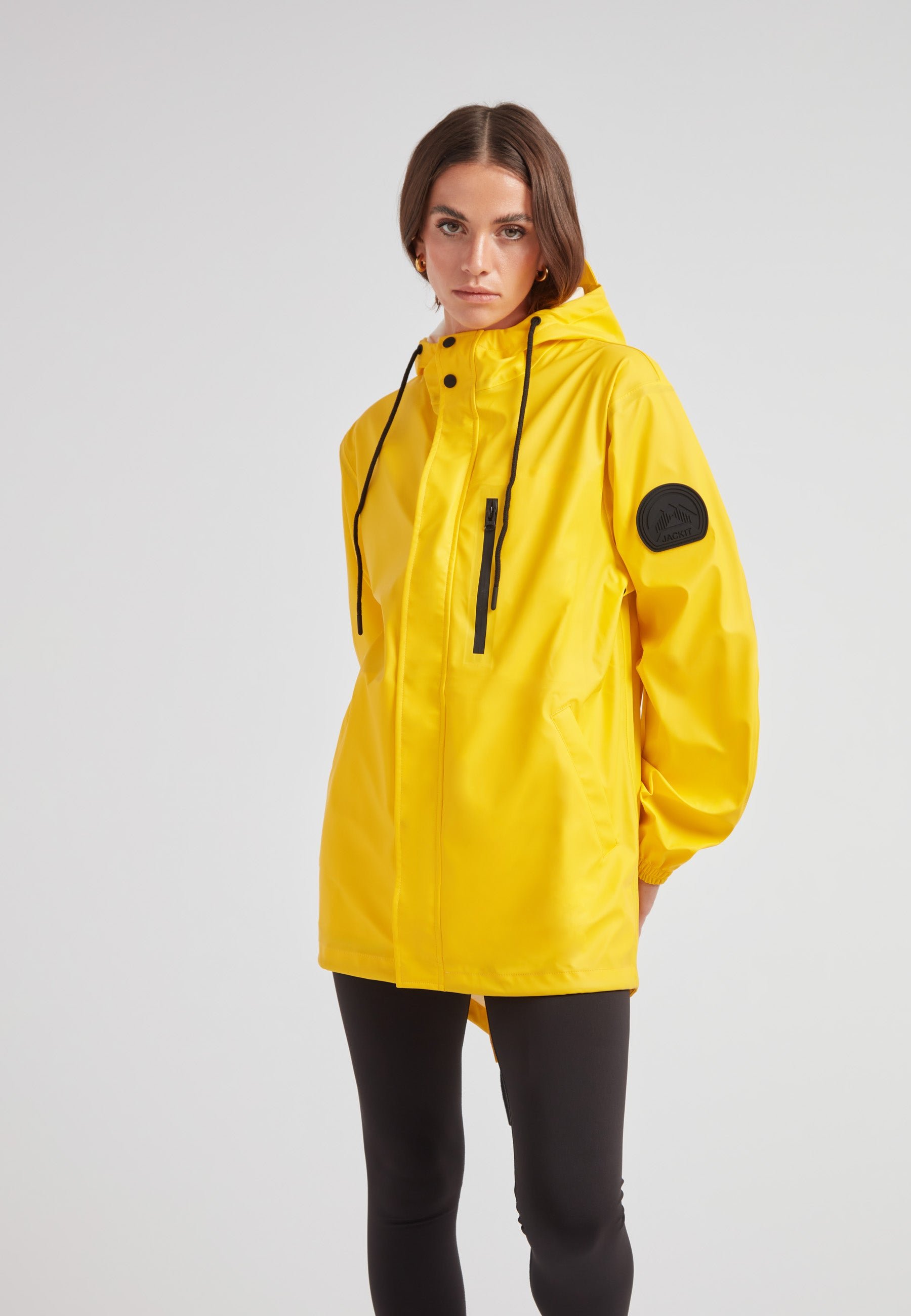 JACK1T ELEMENTS HOODED RAINCOAT - Parka - YELLOW/yellow - Zalando