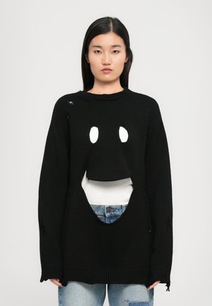 TOO HAUTE TO HANDLE CREW WITH CUT OUTS - Jumper - nero