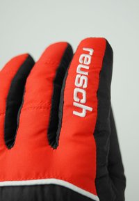 Reusch TEDDY GORE-TEX - Fingervantar - black/fire red