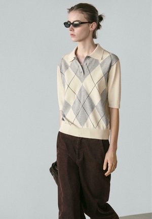 ARGYLE - Pullover - beige