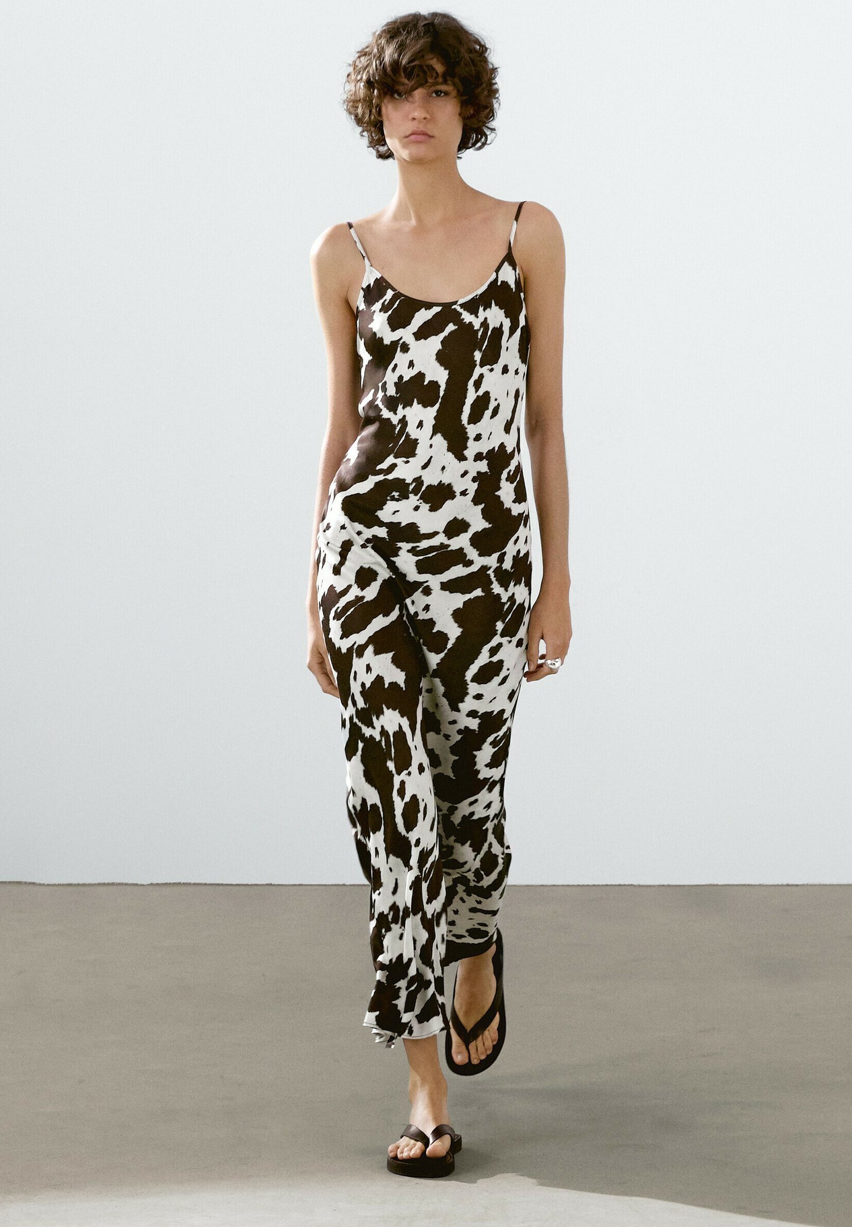 ★Massimo Dutti★ Rami Blend Animal Print Long Dress Massimo Dutti ANIMAL PRINT CAMISOLE MIDI - Maxi dress