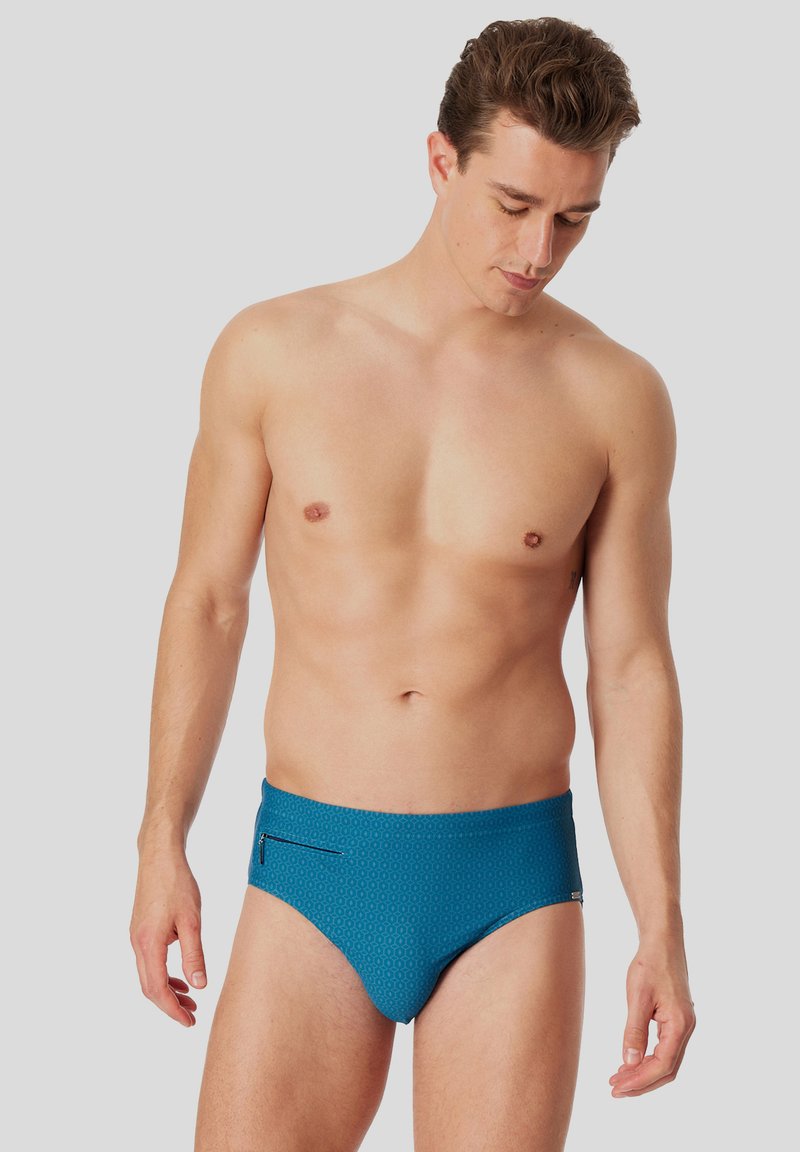 Schiesser 2-PACK CLASSIC - Plavky slipy - navy petrol