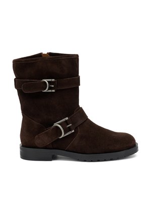 Botines camperos - chocolate