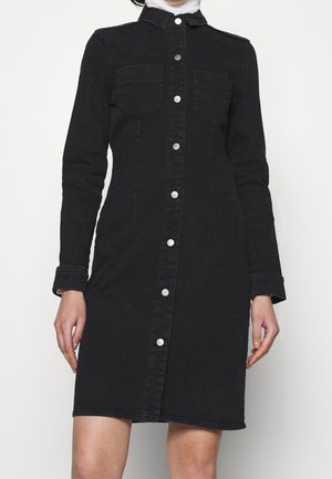 Spijkerjurk - black