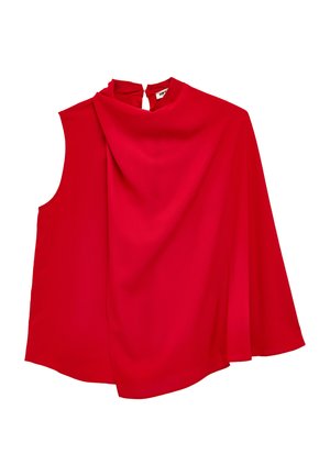 Koton, HIGH NECK SLEEVELESS BLOUSE . - Blouse - red