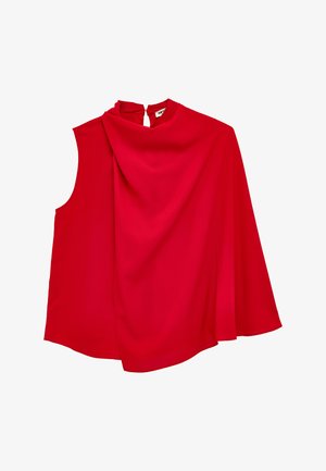 Koton, HIGH NECK SLEEVELESS BLOUSE . - Blouse - red