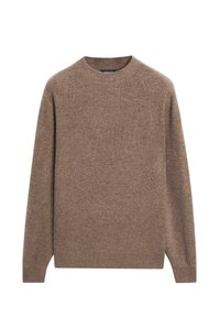 EFFECT SWEATER WITH CREW NECK  - Maglione - brown