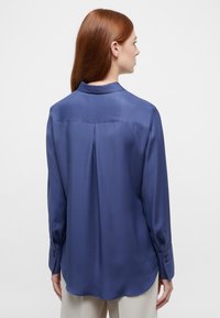 Eterna VISCOSE SHIRT - REGULAR FIT - Button-down blouse - indigo