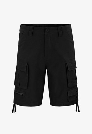 normani Outdoor Sports ATACAMA Sommer Baumwolle Bermuda Cargo mit Gürtel - Sports shorts - schwarz