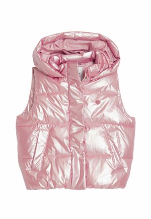 METALLIC QUILTED VEST - Chaleco - pink
