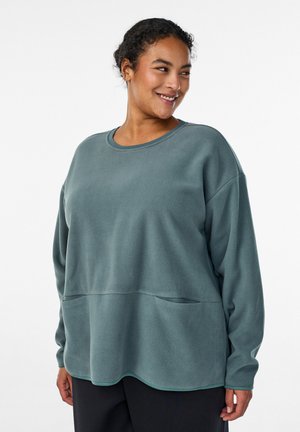 Flisinis džemperis - balsam green