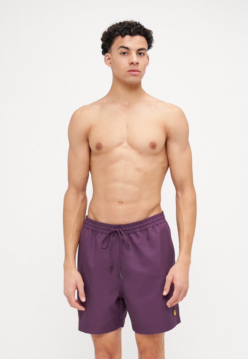 Carhartt WIP CHASE SWIM TRUNKS - Plavecké šortky - huckleberry/gold