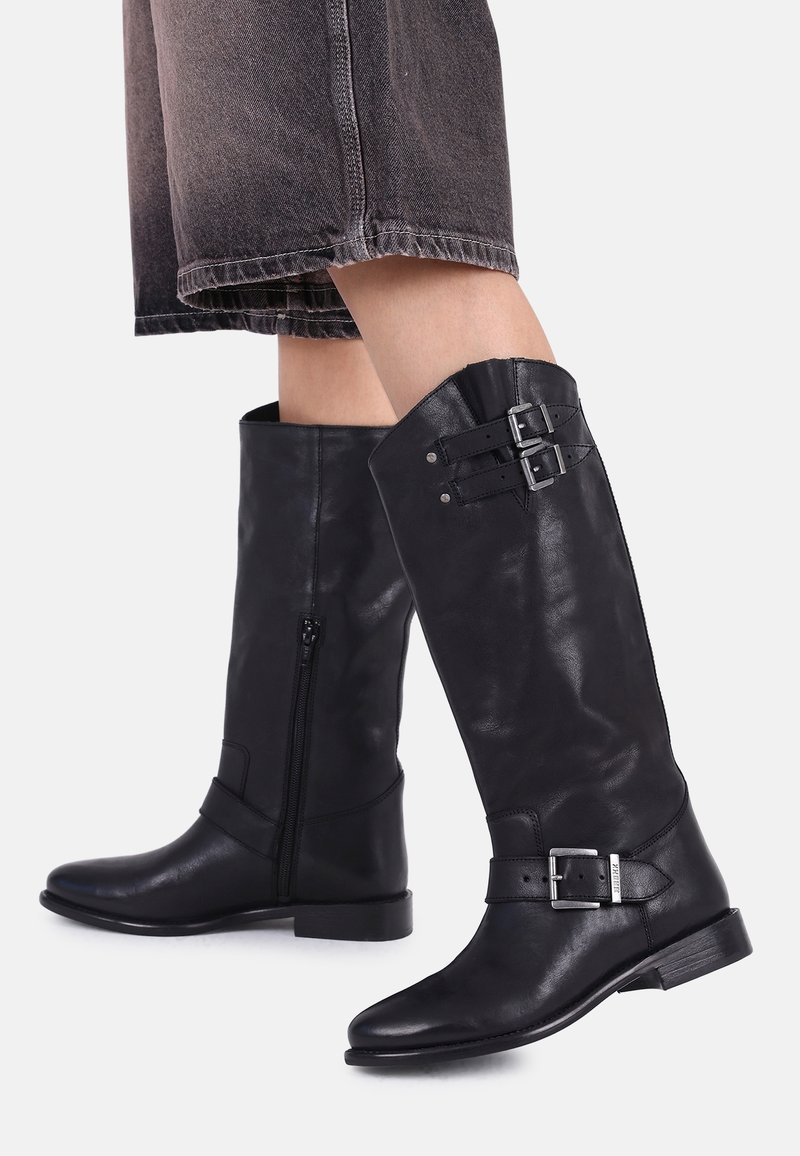 Bronx Bottes de cowboy motard black/noir (Seconde main