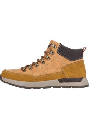 Lace-up ankle boots - light brown