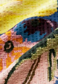 Next WIDE LEG  - Housut - blue patch print