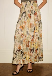 Next DROP WAIST - Jupe longue - cream sparkle