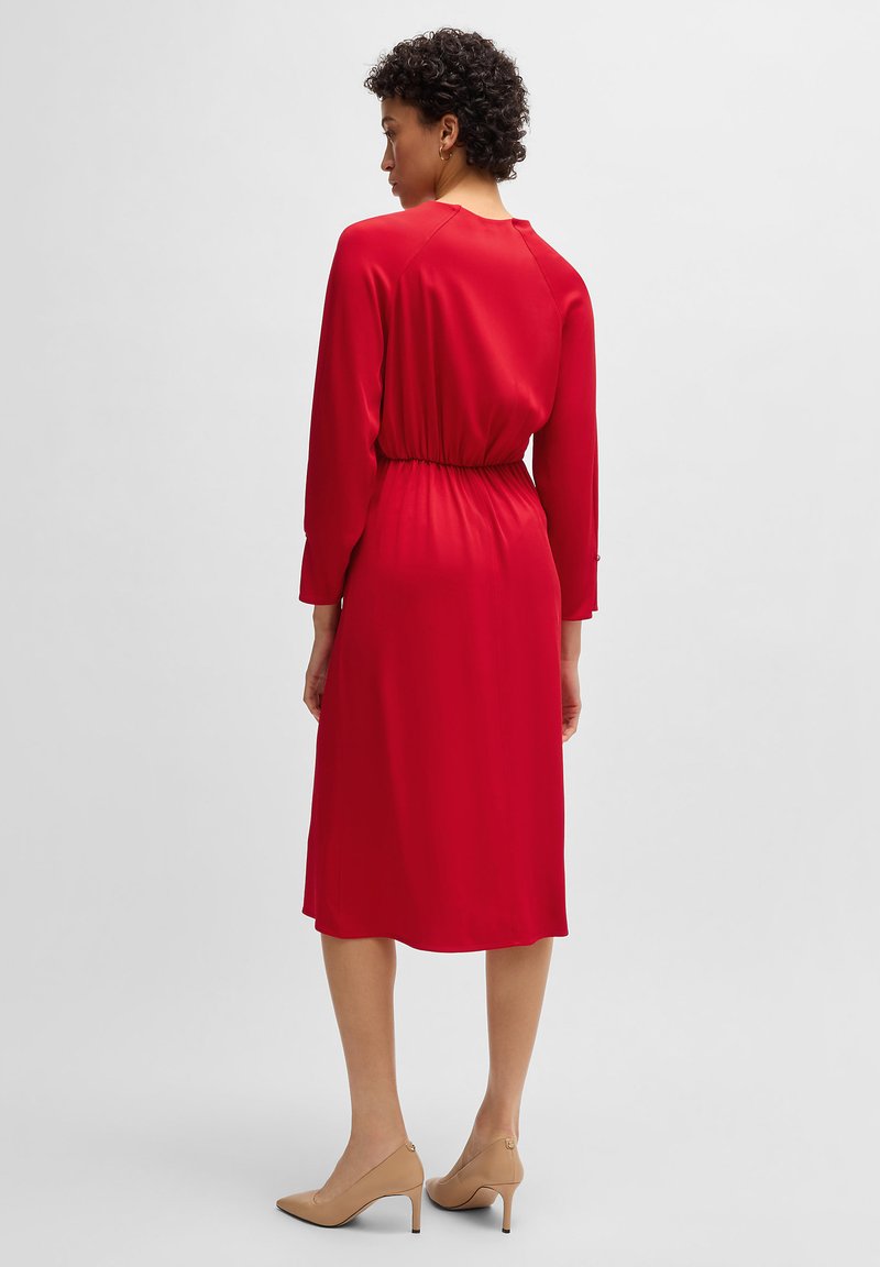 boss red dress BOSS Hugo Boss Red Sheath Dress Size 10