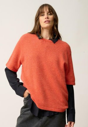 CARLA CREW NECK - T-shirt basic - heather orange