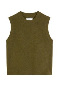 SLEEVELESS - Neule - dark green melange