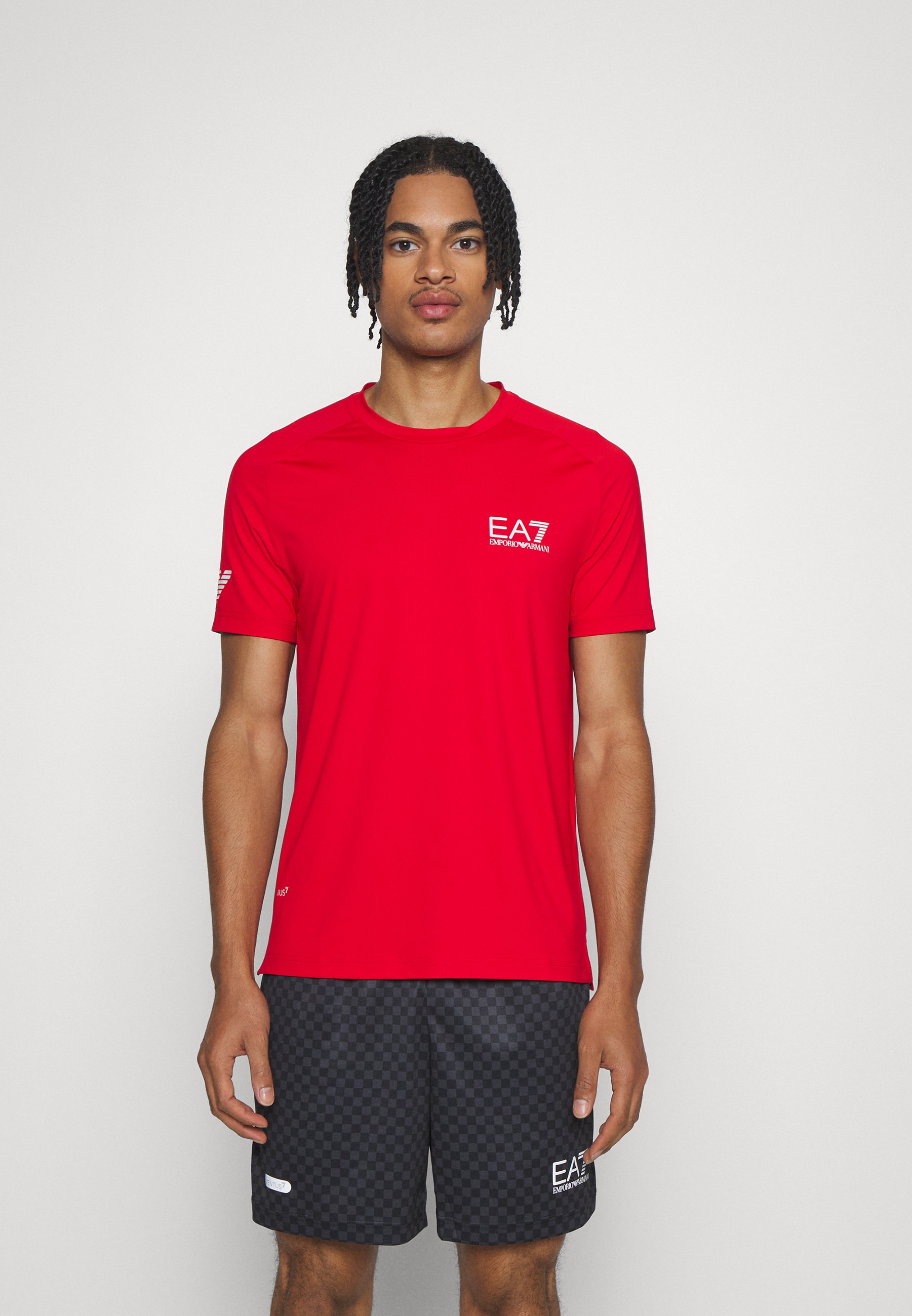 EA7 Emporio Armani Sports T-shirt - racing red/red - Zalando.ie