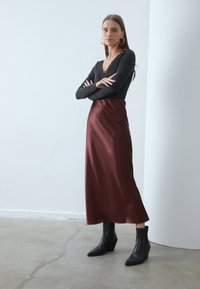 Anna Field A-linjainen hame - dark brown