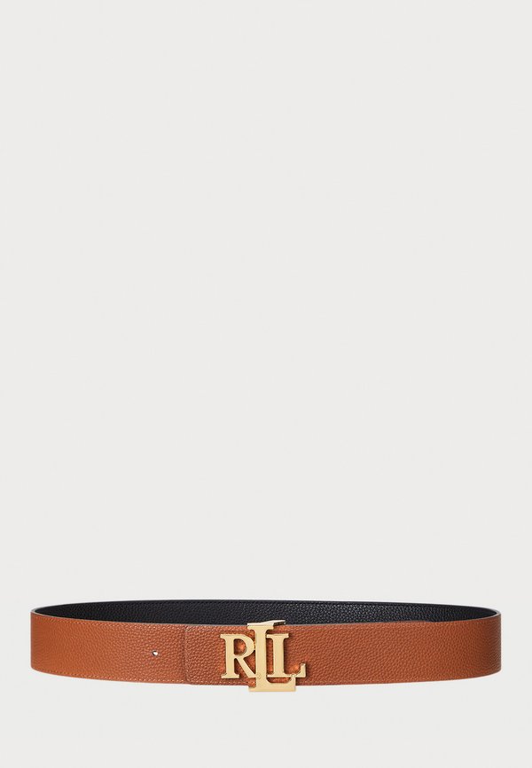 REVERSIBLE PEBBLED LEATHER WIDE BELT - Belt
