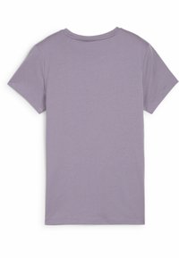 Puma ESSENTIALS LOGO RUNDHALS KURZARM - Camiseta estampada - pale plum
