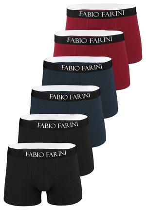 6ER PACK RETROSHORTS STRETCH ATMUNGSAKTIV - Boxershorts - schwarz / navy /rot