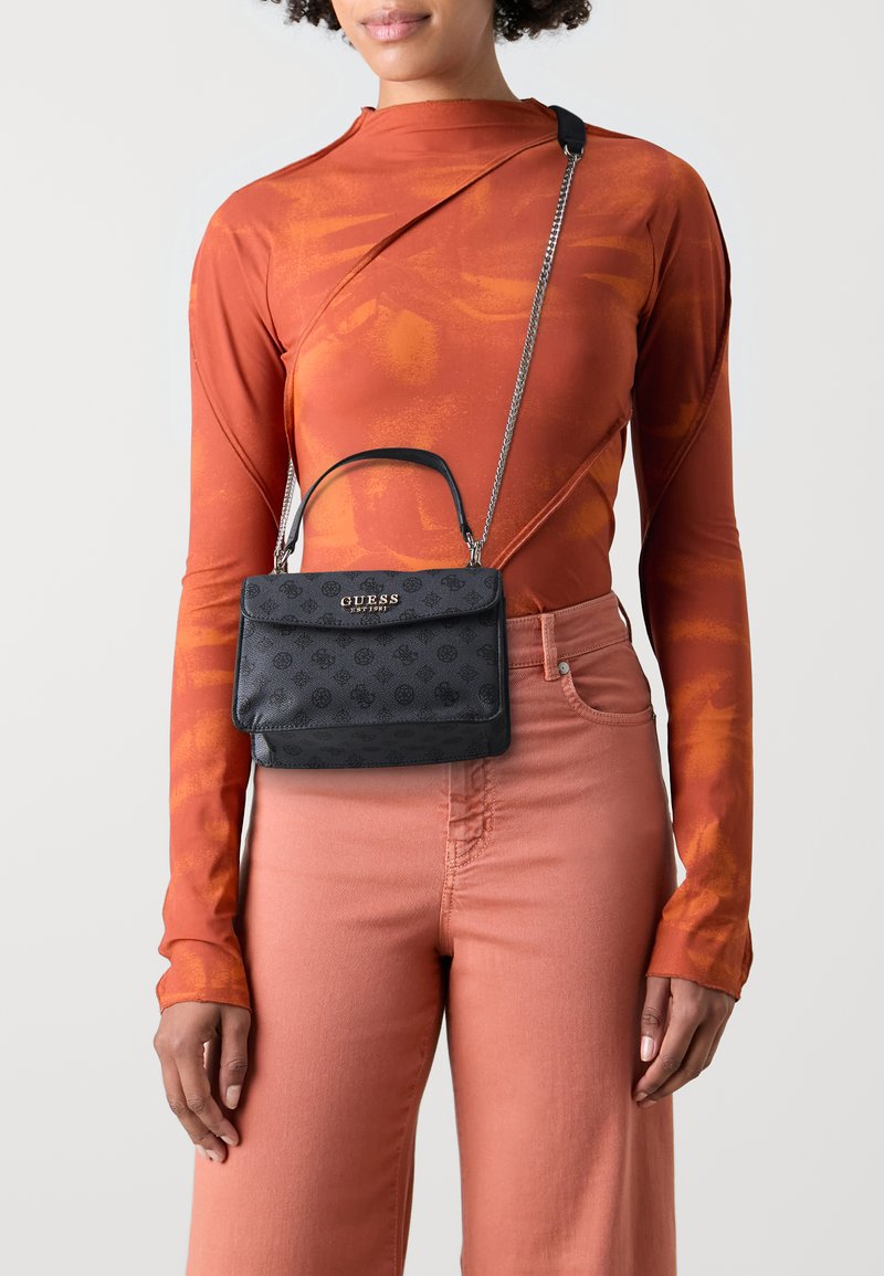 Guess - EVELUNE CONVERTIBLE XBODY FLAP - Ülerinna-kott - charcoal, Suurenda