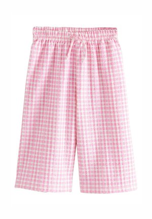 Next WIDE - Tygbyxor - pink gingham