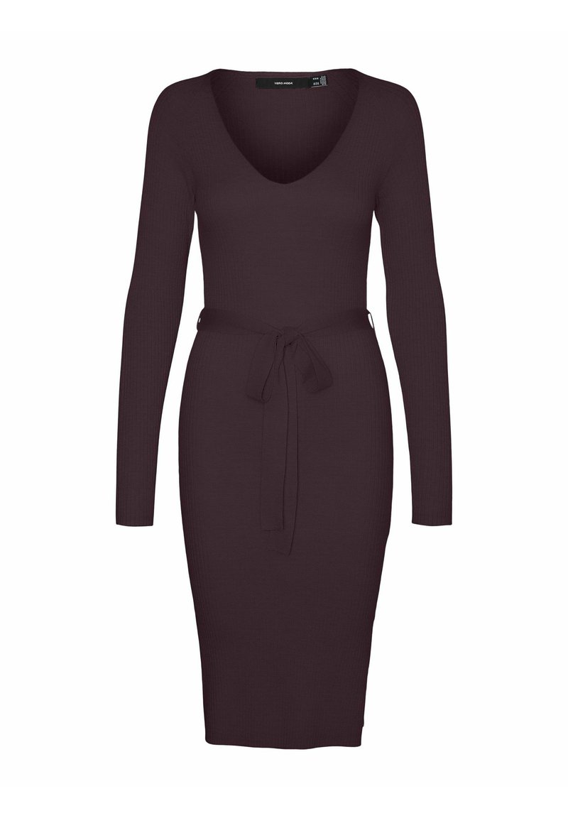 Vero Moda Gebreide jurk bordeauxrood
