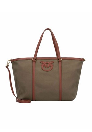 Bolso shopping - militare-cuoio
