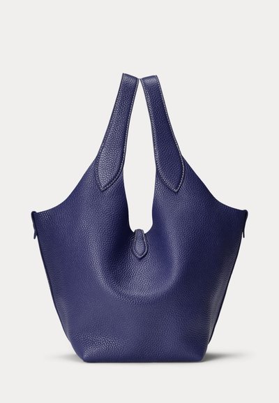 Polo Ralph Lauren POLO PLAY LEATHER TOTE - Velika torba - ink