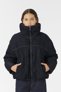 Gestuz RINOVA PUFFER - Vinterjakke - dark blue unwashed