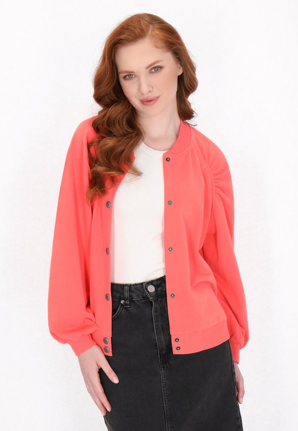 Sweatjacke - coral