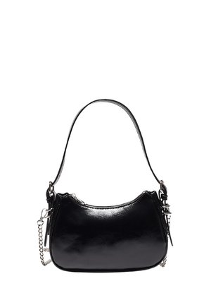MOON SHOULDER WITH CHAIN - Kabelka - black