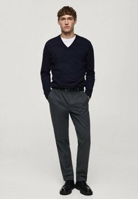 Mango Strickpullover - royal blue
